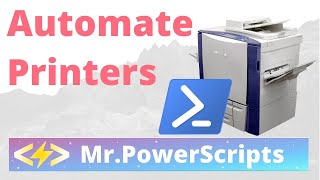 Automate Installing Printers with Powershell [upl. by Nujra]