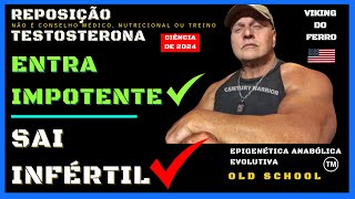 REPOSIÇÃO TESTOSTERONA  ENTRA IMPOTENTE E SAI INFÉRTIL infertilidademasculina impotencia [upl. by Talbot]