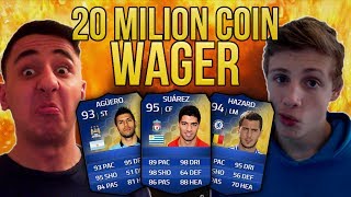 20 MILLION COIN WAGER  AnEsonGib vs Wroetoshaw  Fifa 14 [upl. by Notnirt]