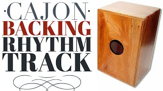 Cajon Backing Track Swing Feel 105 BPM Cajon Beat 8 [upl. by Julide]