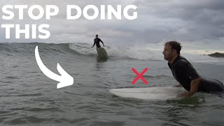 Stop snaking getting in the way or dropping in  Surf Etiquette Lesson [upl. by Asimaj]