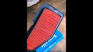 Yamaha fascino scooty air filter changeshots video viral [upl. by Anaeed]