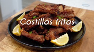 Receta de Costillas de Cerdo Fritas al Estilo Cubano  havanadice [upl. by Landis60]