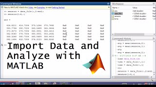 Import Data and Analyze with MATLAB [upl. by Xila251]