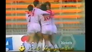 1987 Fortuna Düsseldorf  Karlsruher SC 10  DFB Pokal  Tor Dirk Krümpelmann [upl. by Harriette]