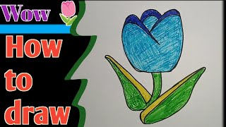 Flower drawing video For kids [upl. by Pfeifer71]