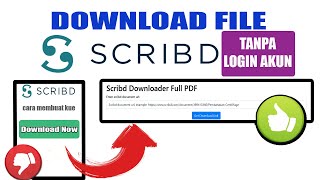 Cara Terbaru Download File Scribd Tanpa Harus Login Menggunakan Akun Scribd [upl. by Aibar363]