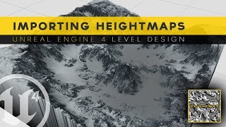 Generating Landscape With Heightmaps  8 Unreal Engine 4 Level Design Tutorial Series [upl. by Ahsahtan]