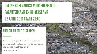 Webinar Reigerskamp Fazantenkamp Boomstede 2242021 [upl. by Balmuth]