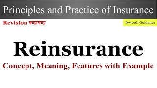 Reinsurance reinsurance class reinsurance explained in hindi principles and practice of insurance [upl. by Swart]