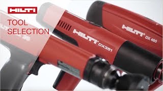 HOW TO select the right Hilti powder or gas actuated tool for your application [upl. by Kermy]