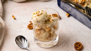 No Churn Vanilla Dulce de Leche Homemade Ice Cream Recipe [upl. by Zaob175]