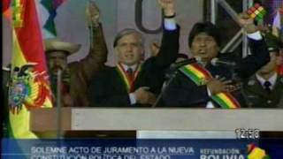 Bolivia Evo Morales Promulga Nueva Constitución 33 [upl. by Eugenia516]