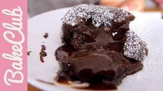 Chocolate Lava Cake Fondant au Chocolat  BakeClub [upl. by Modesty592]