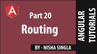 Routing  Angular Tutorial 20 [upl. by Attener]