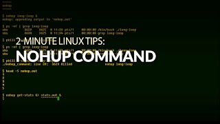 How to use the nohup command [upl. by Odnalro]