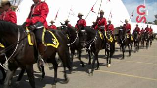 Calgary Stampede  RCMP Musical Ride [upl. by Lakim]