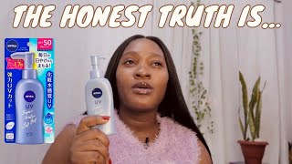 NIVEA WATER GEL SUNSCREEN SPF  FULL REVIEW amp LIVE TEST [upl. by Cassandra]