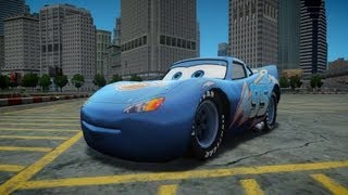 GTA Rayo Lightning McQueen Dinoco Crash Testing  Insanegaz [upl. by Hamel]