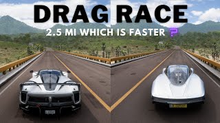 McLaren Speedtail vs Ferrari FXXK Evo  Forza horizon 5  DRAG RACE [upl. by Rama]