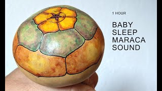 Baby sleep maraca sound  White noise for infants to fall asleep  Hand percussion sound effect [upl. by Asemaj]