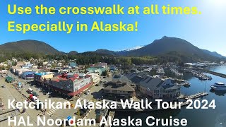 Walking tour of Ketchikan Alaska Noordam Alaska Cruise 2024 [upl. by Jc]