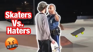 🛹SKATERS Vs HATERS🤬 2021  Karen Vs Skateboarders😂 MUST WATCH😳 FUNNY [upl. by Christoforo131]