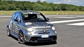 Abarth 695 Biposto HOT Lap Around Top Gear Test Track [upl. by Ennairda]