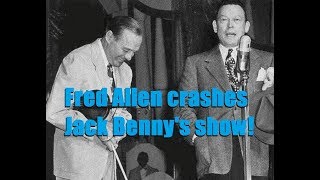 Fred Allen crashes Jack Bennys show Roxy Theater NYC 1947 [upl. by Ahtabbat775]