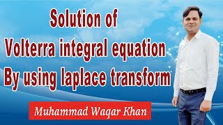 Volterra Integral equation by using laplace transformsolved example [upl. by Ettenwad]