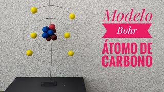 Modelo Atómico De Bohr Átomo de Carbono  Maqueta  Facil [upl. by Hyland685]