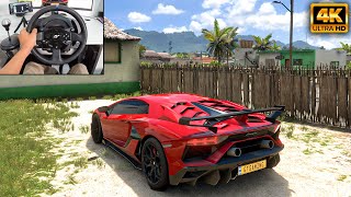 1200HP Lamborghini Aventador SVJ  Forza Horizon 5  Thrustmaster T300RS gameplay [upl. by Egwan343]