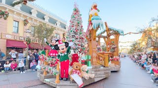 4K FULL Christmas Fantasy Parade at Disneyland Park  Holidays at Disneyland [upl. by Ecyal]