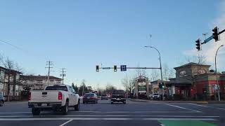 Driving on the Fraser Highway from Langley to Abbotsford BC 🇨🇦 2024 [upl. by Deery]