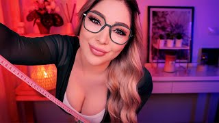 ASMR Finding Out Your Size 👀 Measuring You For A Suit Face Measuring Personal Attention [upl. by Maurene]