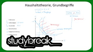 Haushaltstheorie Grundbegriffe  Mikroökonomie [upl. by Oinegue497]