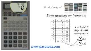 4 Calculadoras CASIO Estadística descriptiva [upl. by Pelletier]