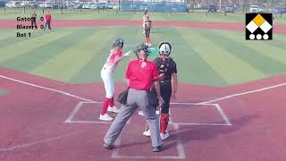 Blazers Fastpitch 14u vs Gators Jackson Lightning 12u Softball [upl. by Jed]