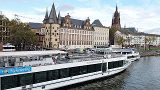 Ausflug mit dem Schiff in Frankfurt am Main [upl. by Yanehc895]