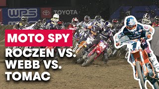 A Battle of Three Champions  Moto Spy Supercross S4E3 [upl. by Omolhs]