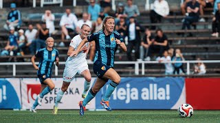 Highlights  Djurgården  Växjö DFF 11  OBOS Damallsvenskan 2024 [upl. by Amuh799]