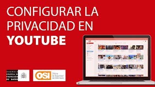 Configurar la privacidad en YOUTUBE [upl. by Ladnor]