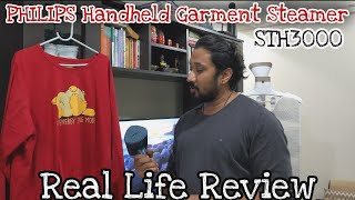 PHILIPS Handheld Garment Steamer STH3000  Real Life Review English [upl. by Reste477]