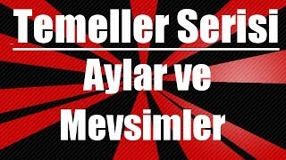 İngilizce kelimeler Aylar ve mevsimler [upl. by Yedorb]