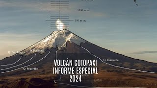 Volcán Cotopaxi 🌋Informe Escial 2024 Fuente IGEPN [upl. by Maurey]