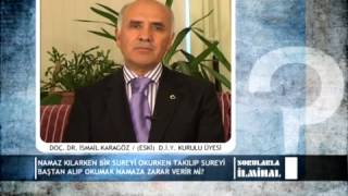 Namazda bir sureyi okurken takılıp baştan almak namaza zarar verir mi DocDr İsmail Karagöz [upl. by Ssac928]