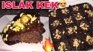 AZ MALZEMELİ ÇOK PRATİK ISLAK KEK BROWNİ TARİFİISLAK KEK NASIL YAPILIR  EN KOLAY PASTA ISLAK KEK [upl. by Mccormick]