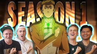 Anime SCEPTICS Attack on Titan Season 1 Best momentsReview [upl. by Crescin]