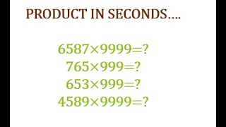 6587×9999 765×999 Product in seconds [upl. by Ahsenod]