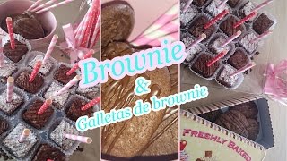 BROWNIE  GALLETAS DE BROWNIE  MI DULCE PASTELERIA [upl. by Ahsinan]